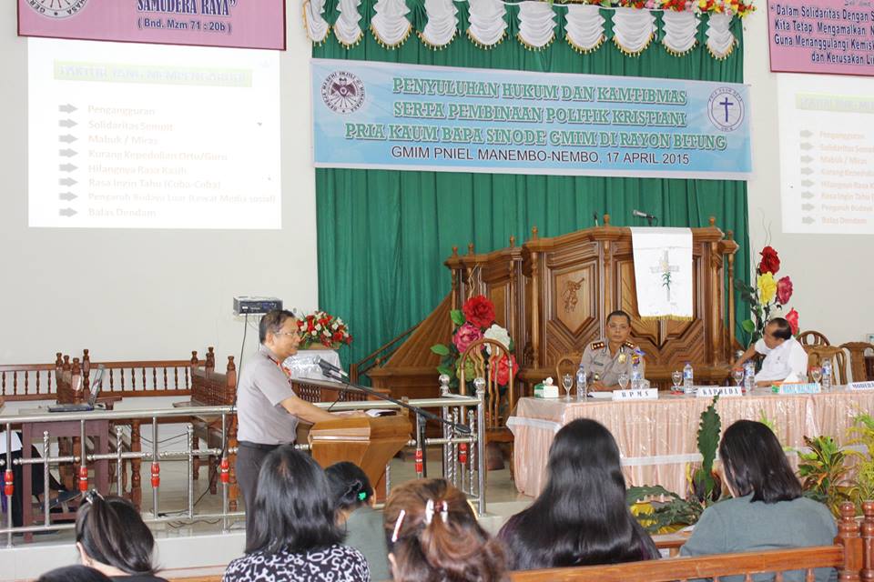 Kapolda Berikan Penyuluhan Kepada PKB GMIM Se-Rayon Bitung